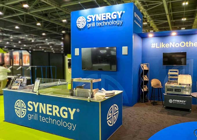 Finished trade show booth