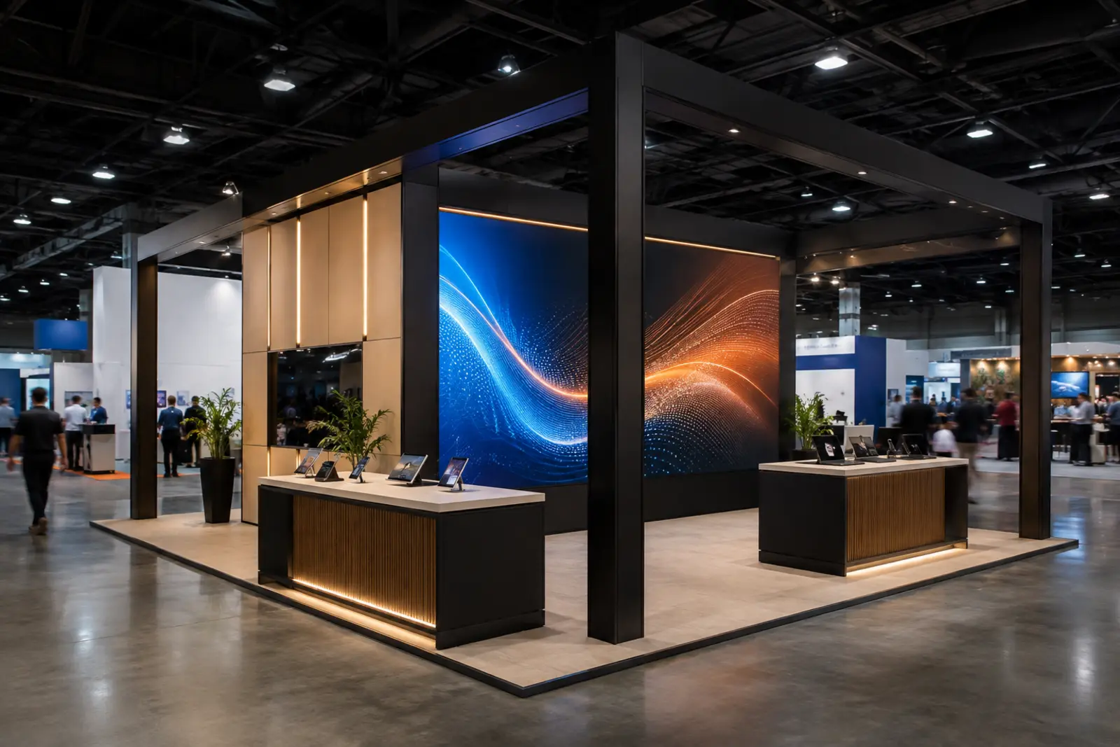 Island trade show booth